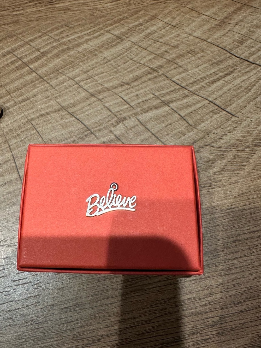 Believe Script Pendant - sterling silver